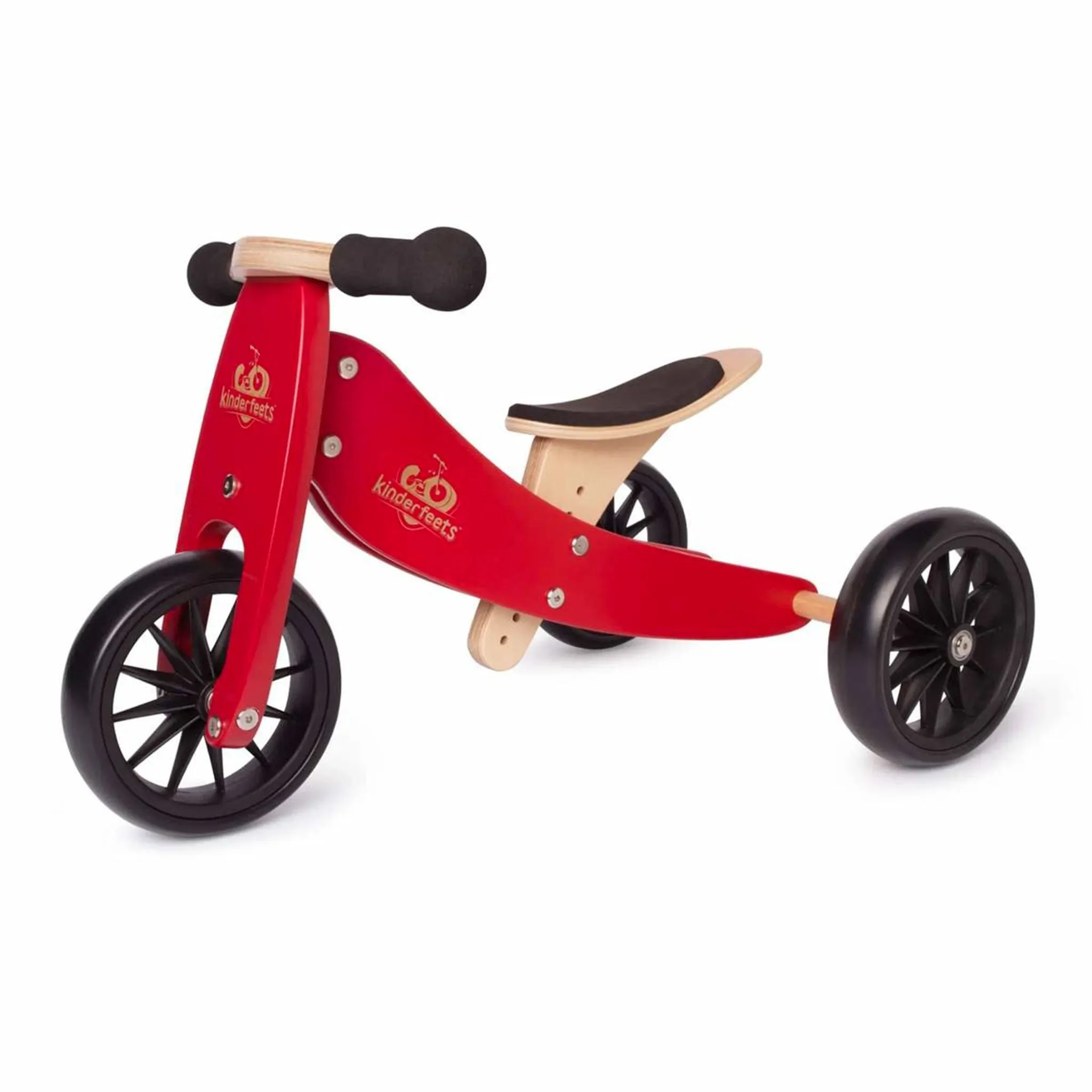 Kinderfeets Vélo d'Équilibre 2 en 1 Tiny Tot - Rouge