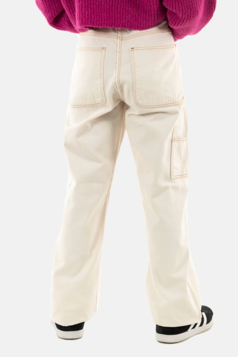 pantalons toile teddy smith charp 219 middle white