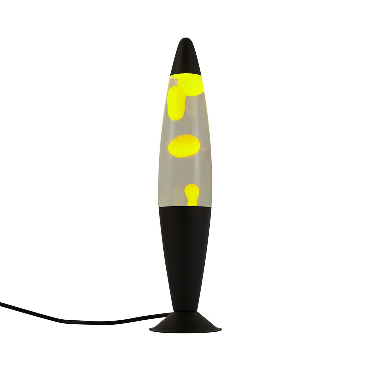 Lavalamp helder met gele wax incl. LED - Molten Lava