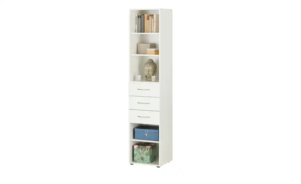 Regal Multischrank-System 40 cm 185 cm Weiß