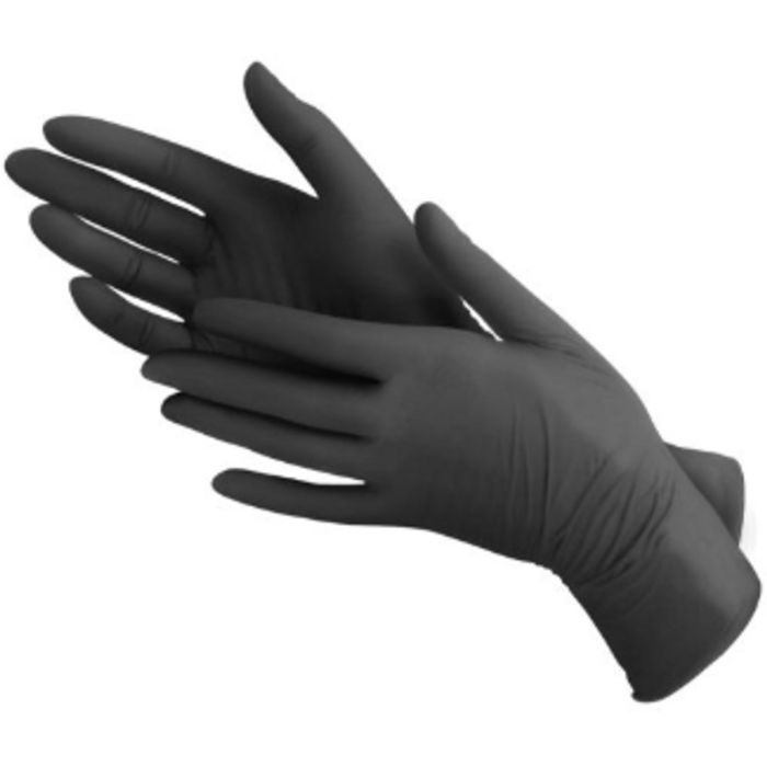 1000st Handschoenen soft nitril Small ongepoederd zwart 1000st