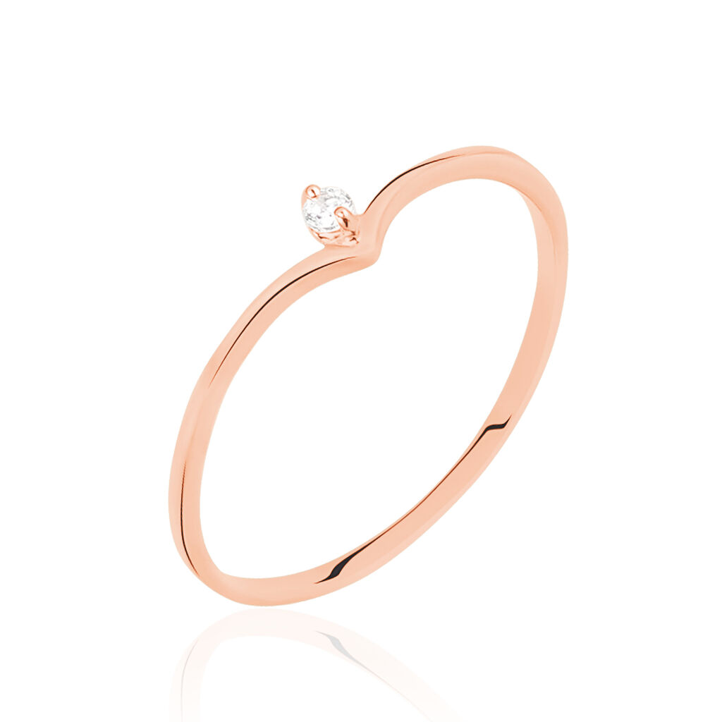 Bague Maye Or Rose Diamant