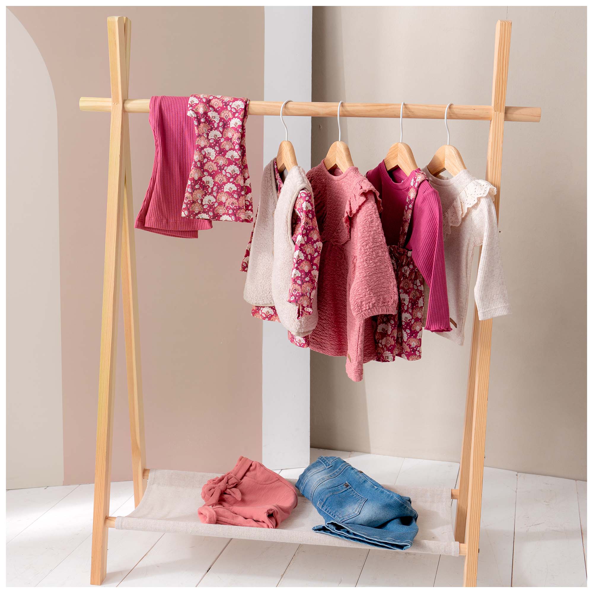 Prénatal peuter shirt lange mouwen all over print rood