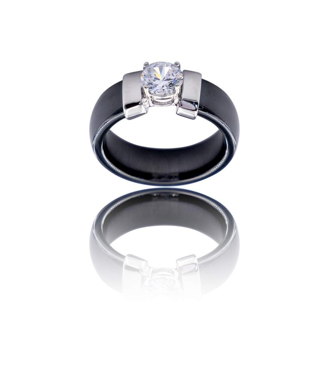 Coffret Bague Femme Fashion Céramique Ornée Zirconium