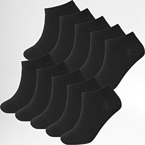 Lot De 10 Paires De Chaussettes Courtes 0009 Noir