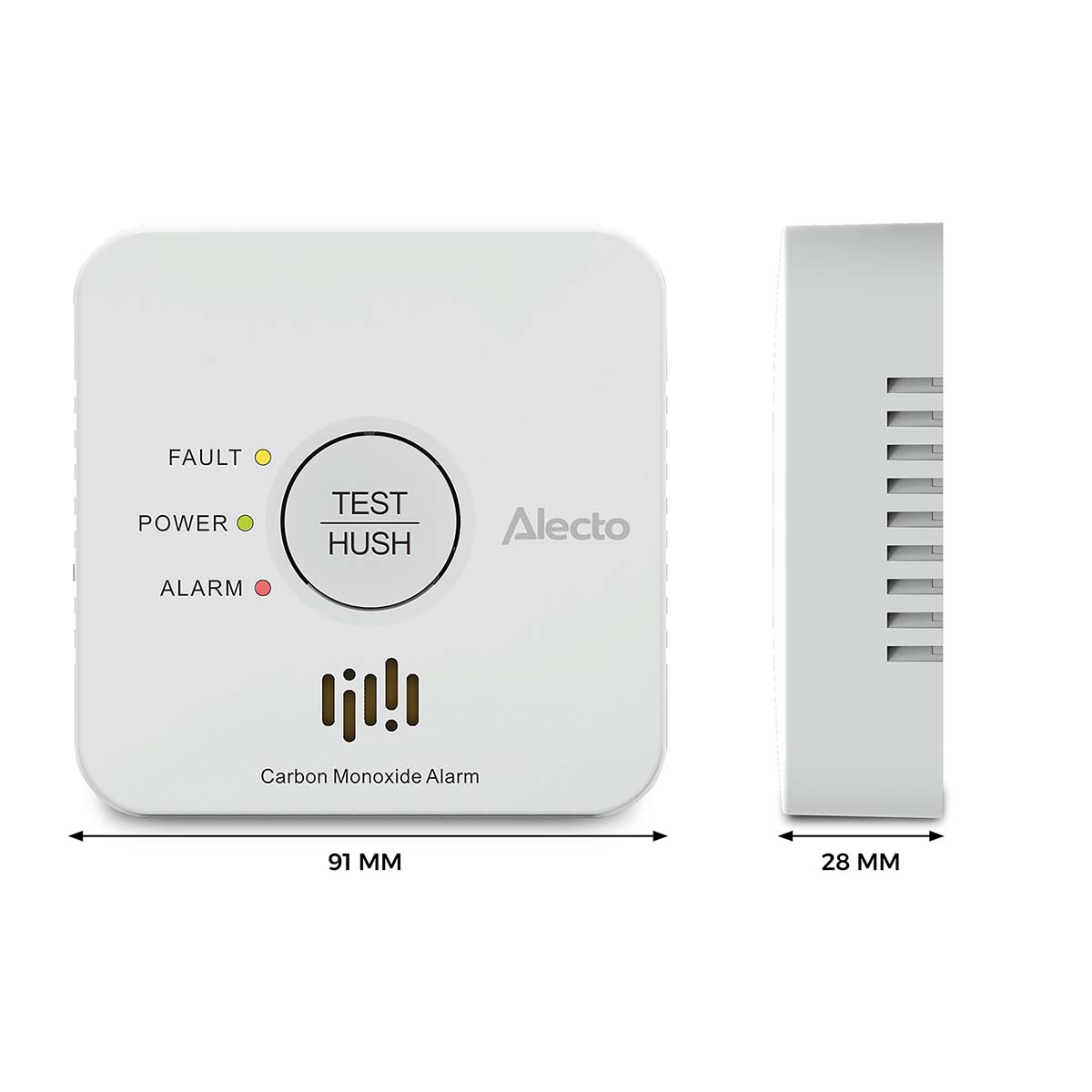 Alecto SDX04 Rook- en koolmonoxidemelder - Wit