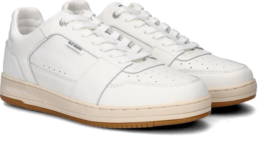 Blue Industry Sunday Cup leren sneakers wit