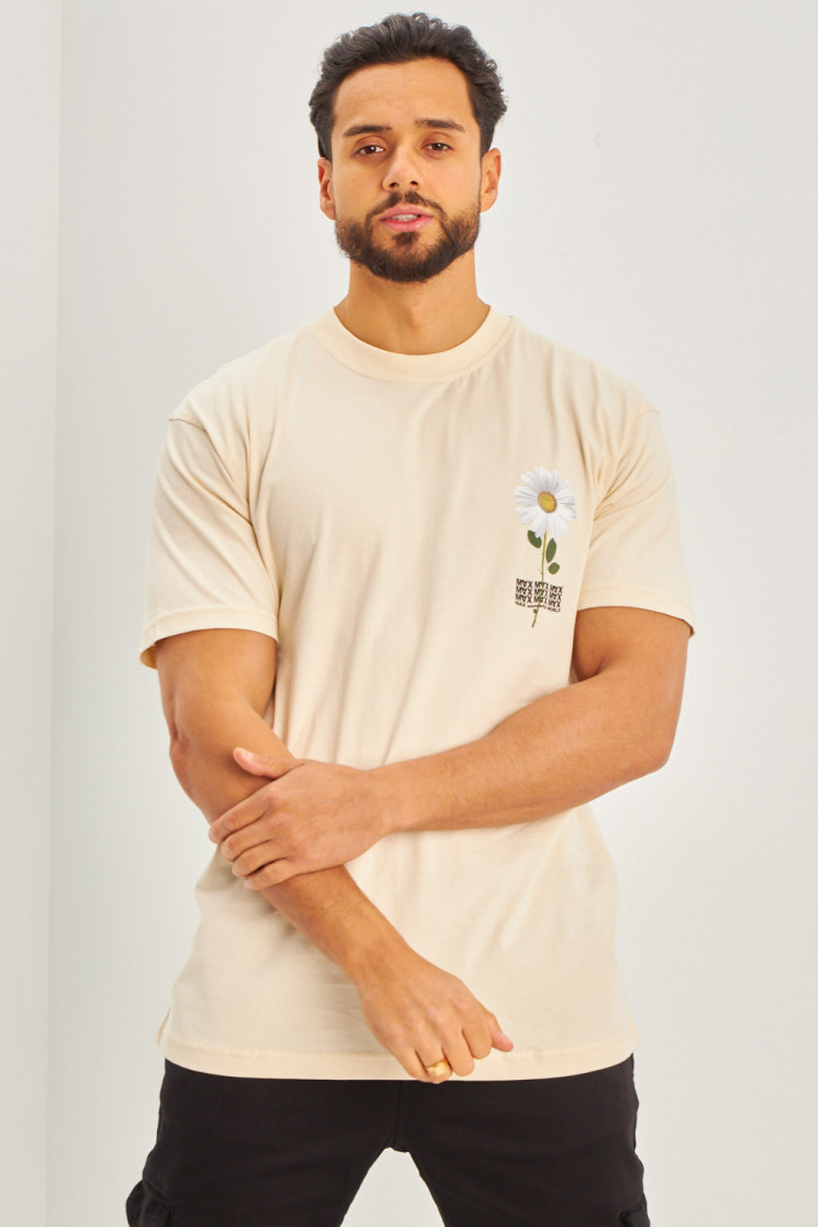 T-shirt fleurs 