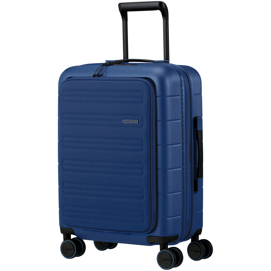 American Tourister Novastream - 4-Rollen Kabinentrolley Smart 55 cm erw. USB navy blue