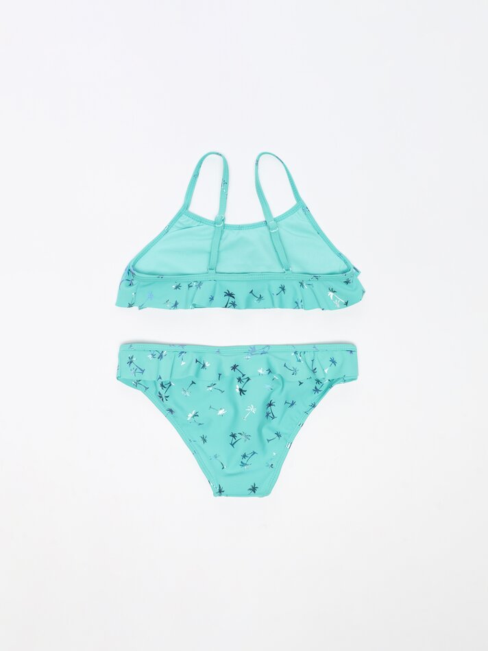 Conjunto de 2 peças e elástico de cabelo - Verde Água