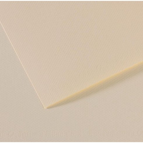 Papier dessin canson feuille mi-teintes n 110 grain        gelatine haute teneur coton   160g 50x65cm unicolore lys