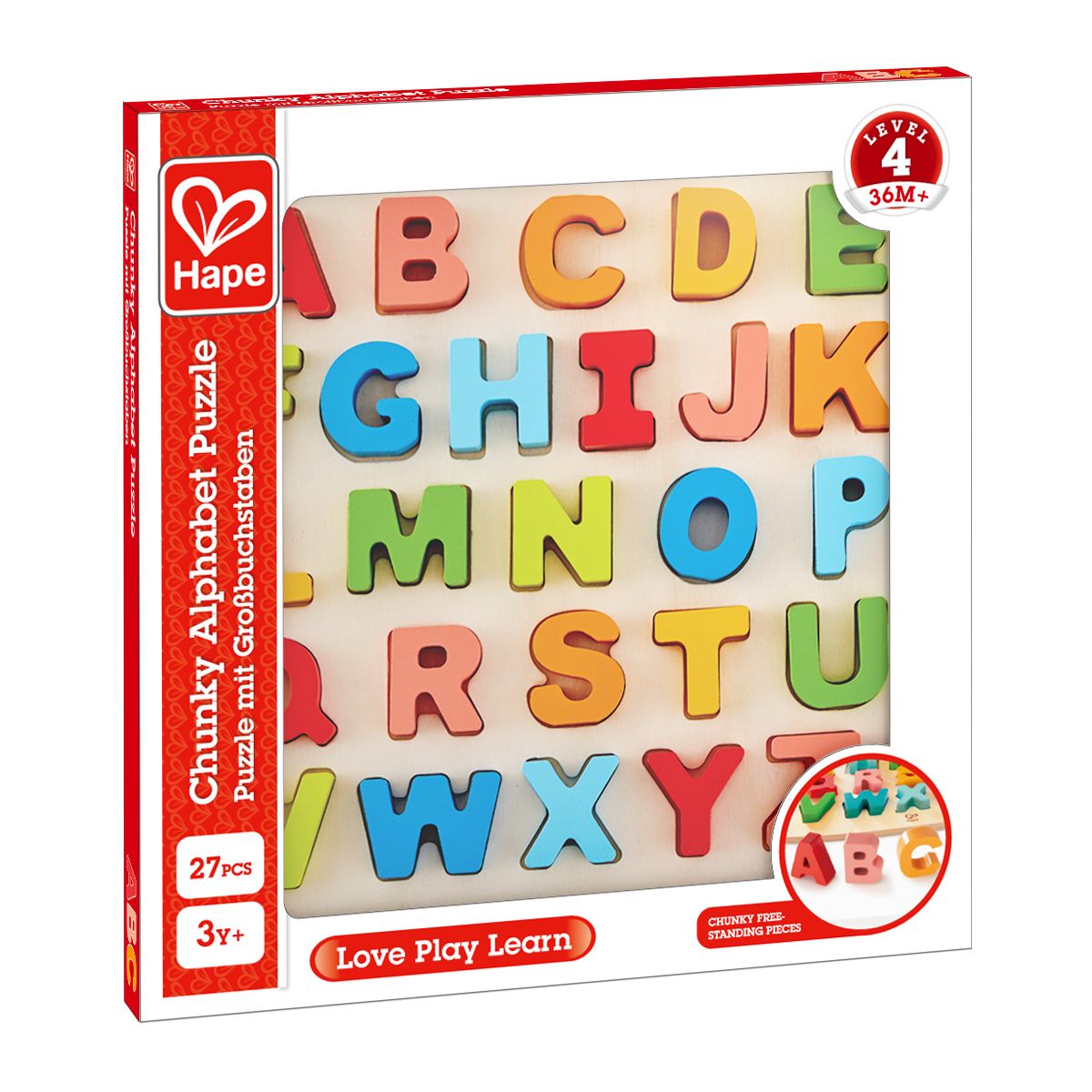 Hape Puzzle mit Großbuchstaben