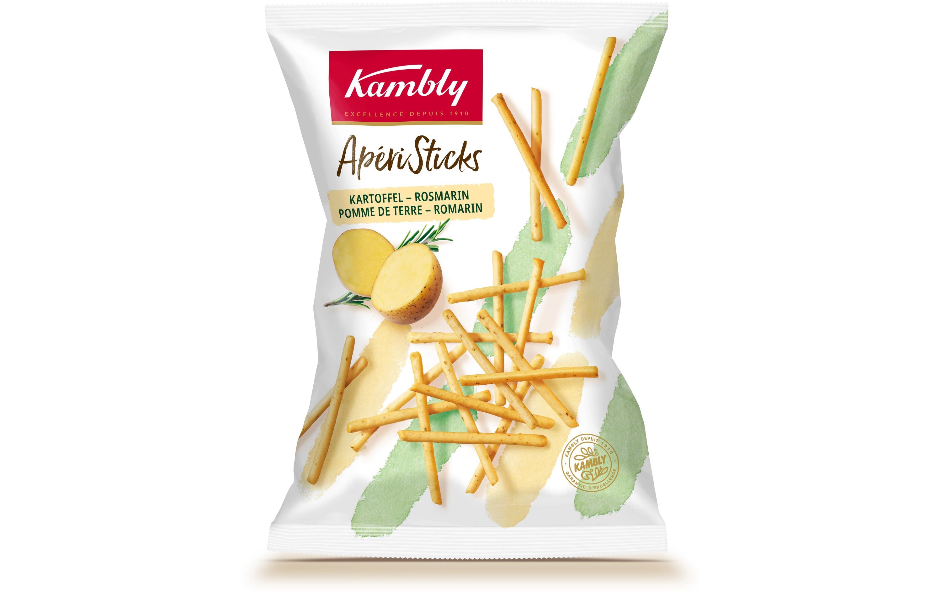 ApériSticks Kartoffel 140 gSchweizer Apérospezialität mit Kartoffel und Rosmarin