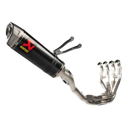 Ligne Complète Akrapovic Evolution carbone embout carbone - Noir