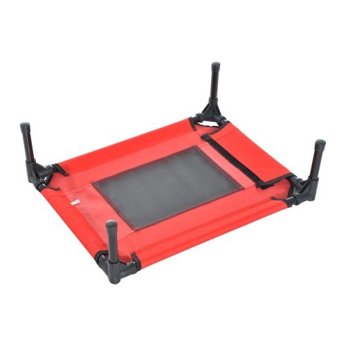 Cama elevatória para animais de estimação PawHut para uso externo, vermelha