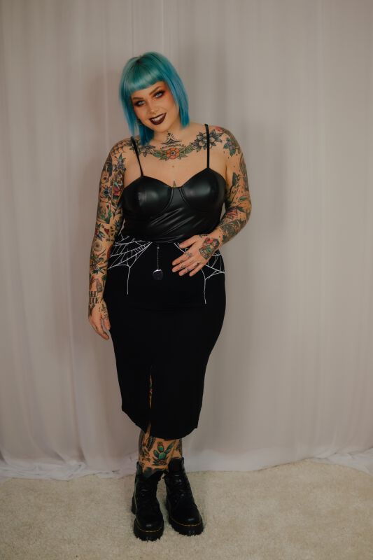 Gothicana X Elvira - Robe | Gothicana by EMP Robe mi-longue
