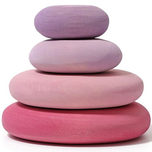 Grimm's stapelset kiezelstenen - roze