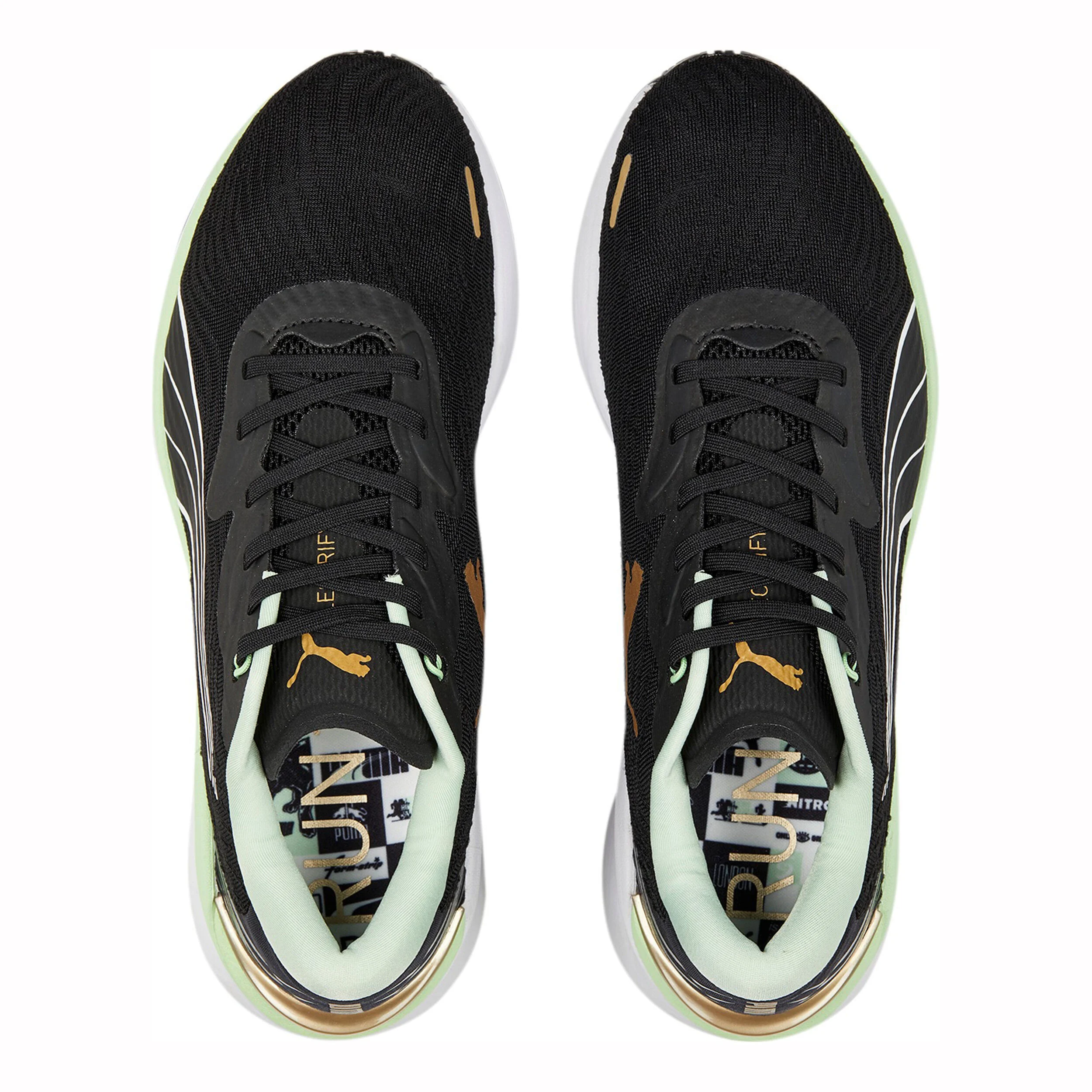 Puma Electrify Nitro 2 Run 75 Chaussure De Running Sans Stabilisateurs Hommes - Noir , Mint