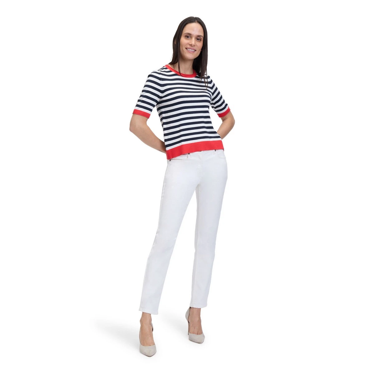 Dames Blouse 25015 blouse streep oversized