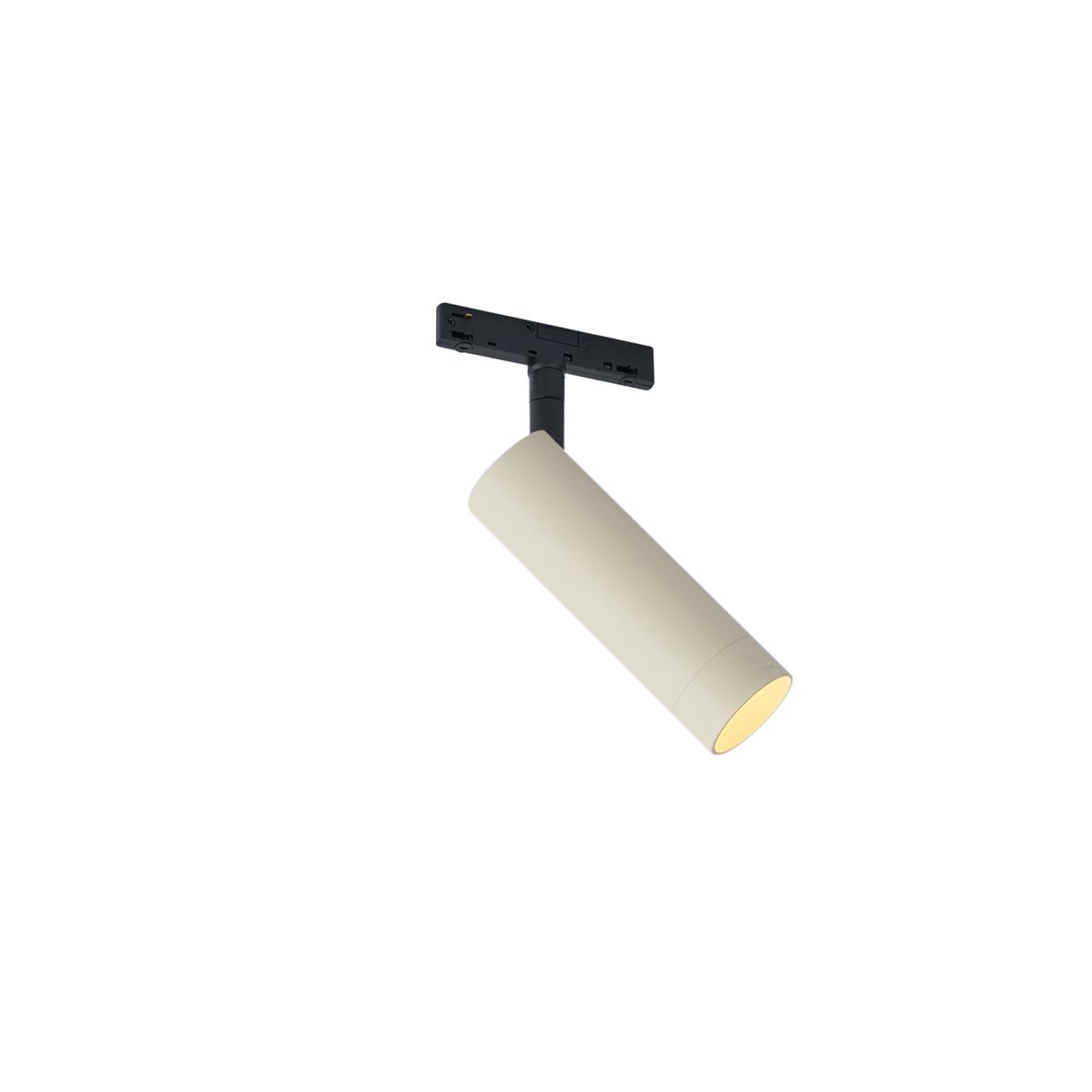 Moderne spot beige met zwart voor railsysteem 1-fase GU10 35mm - Slimline Uzzy