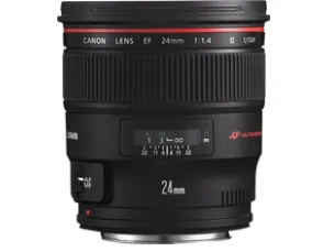 Canon EF - Vidvinkel objektiv - 24 mm - f/1.4 L II USM - Canon EF - for EOS 1000, 1D, 50, 500, 5D, 7D, Kiss F, Kiss X2, Kiss X3, Rebel T1i, Rebel XS, Rebel XSi