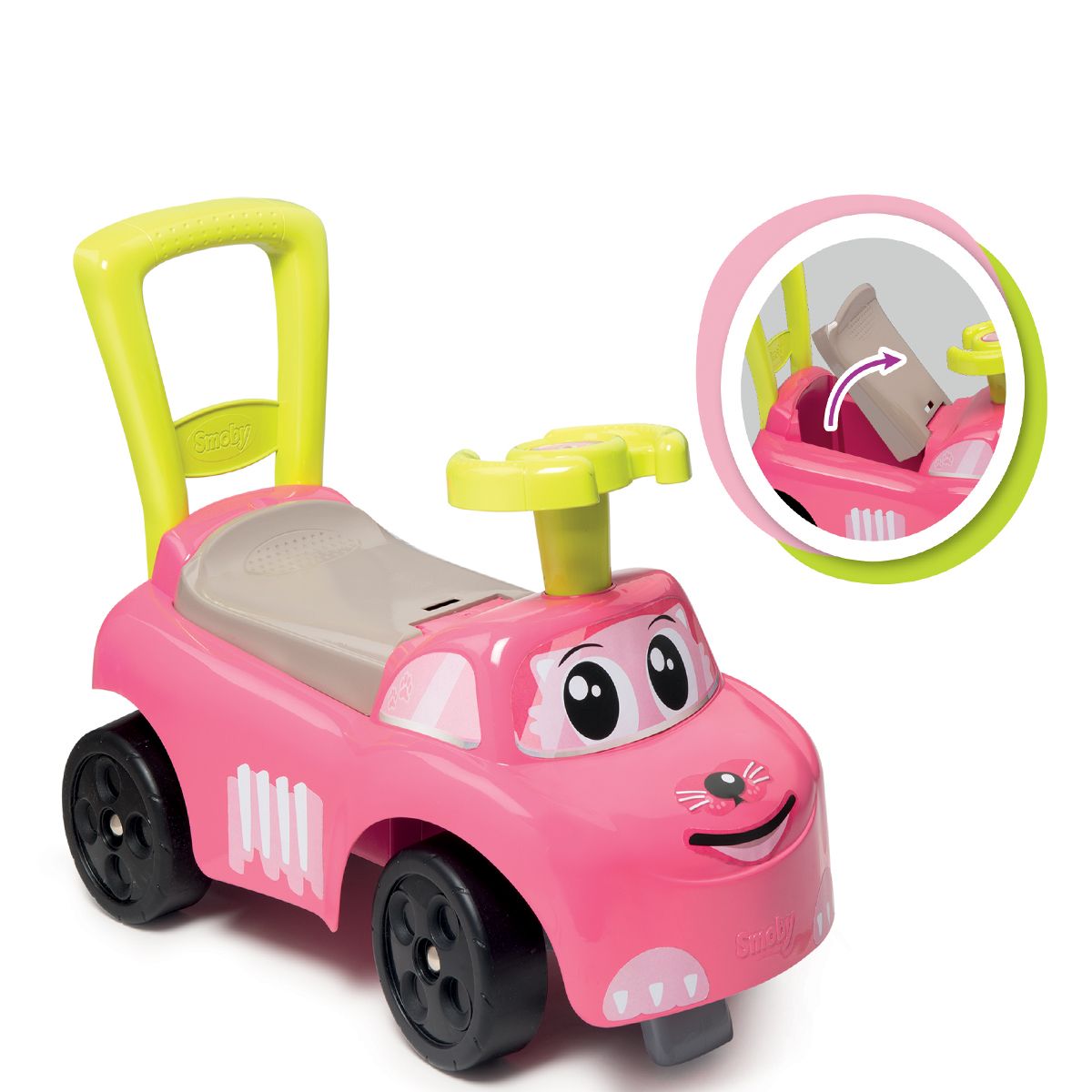 Porteur auto rose