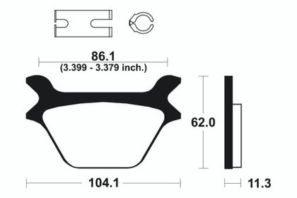 Plaquettes de freins Tecnium Performance métal fritté - MR169
