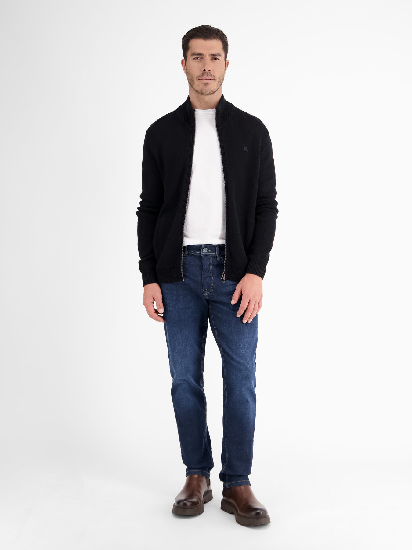BAXTER 5-Pocket-Denim im Used-Look, RELAXED FIT, blue