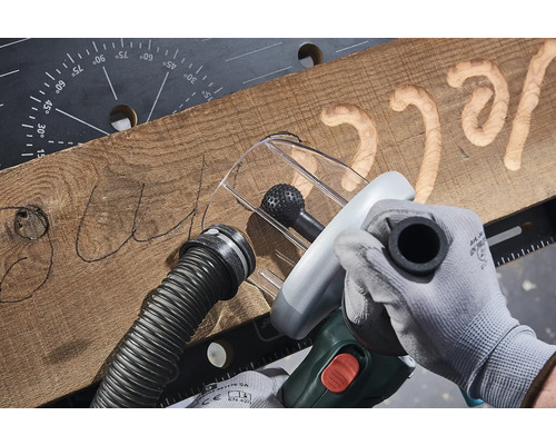 Bolvormige rasp voor Wolfcraft M14 haakse slijper