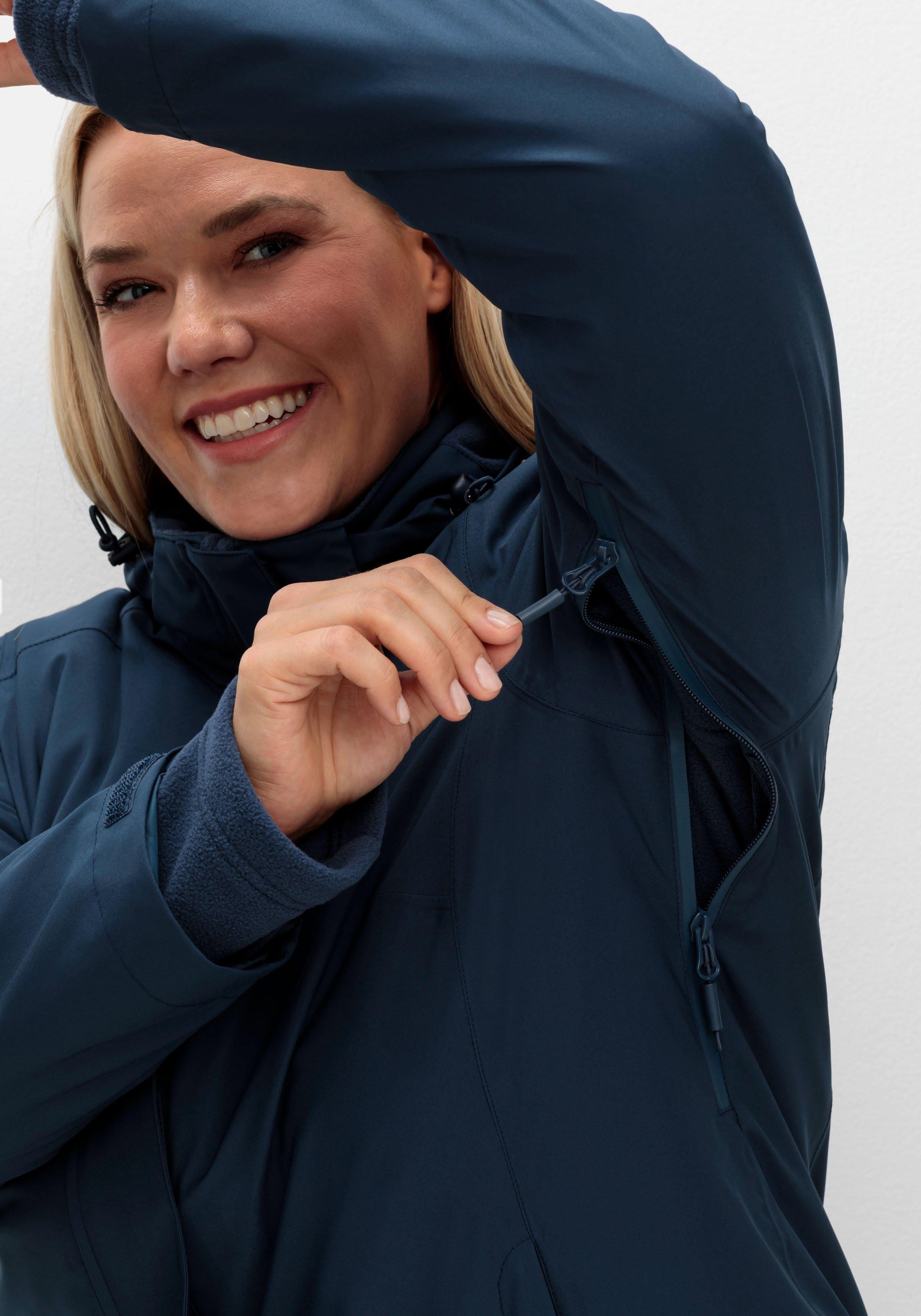 3-in-1-Winterjacke mit Fleece-Innenjacke