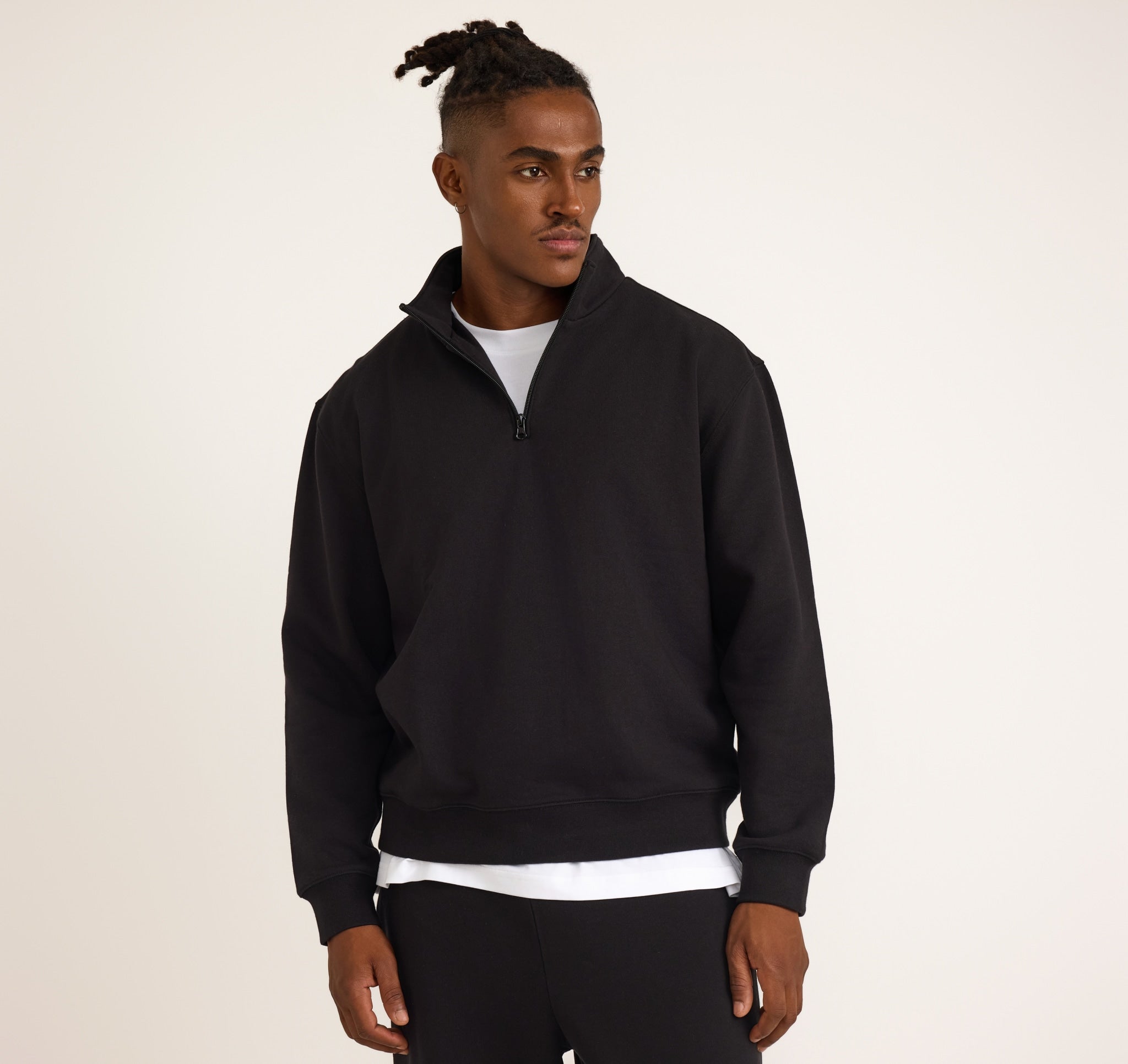 ORGANIC COTTON<br>Weekend Half Zip Sweatshirt