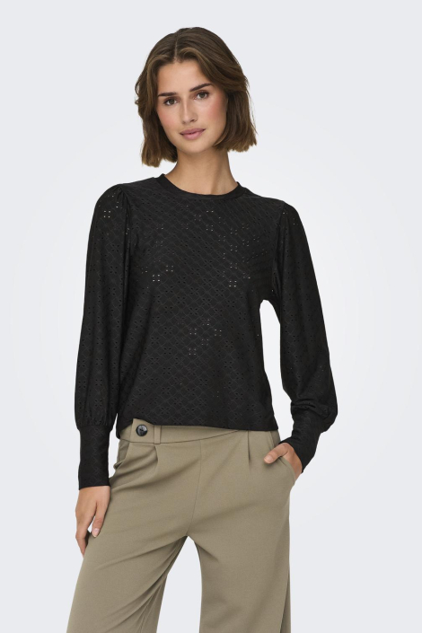 Jacqueline de Yong zwarte dames blouse