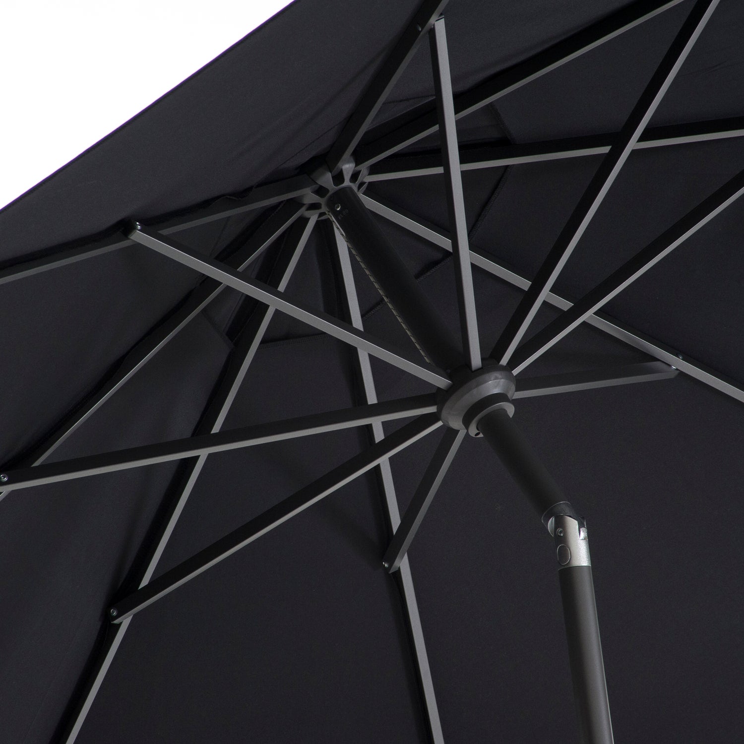 Intratuin parasol Trinidad zwart 80+UV D 250 cm