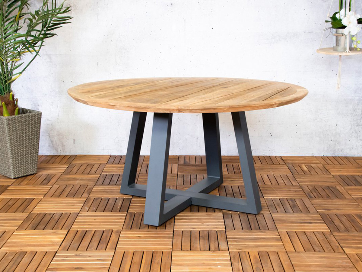 Sens-Line Dallas teakhout Ø150 cm tuintafel