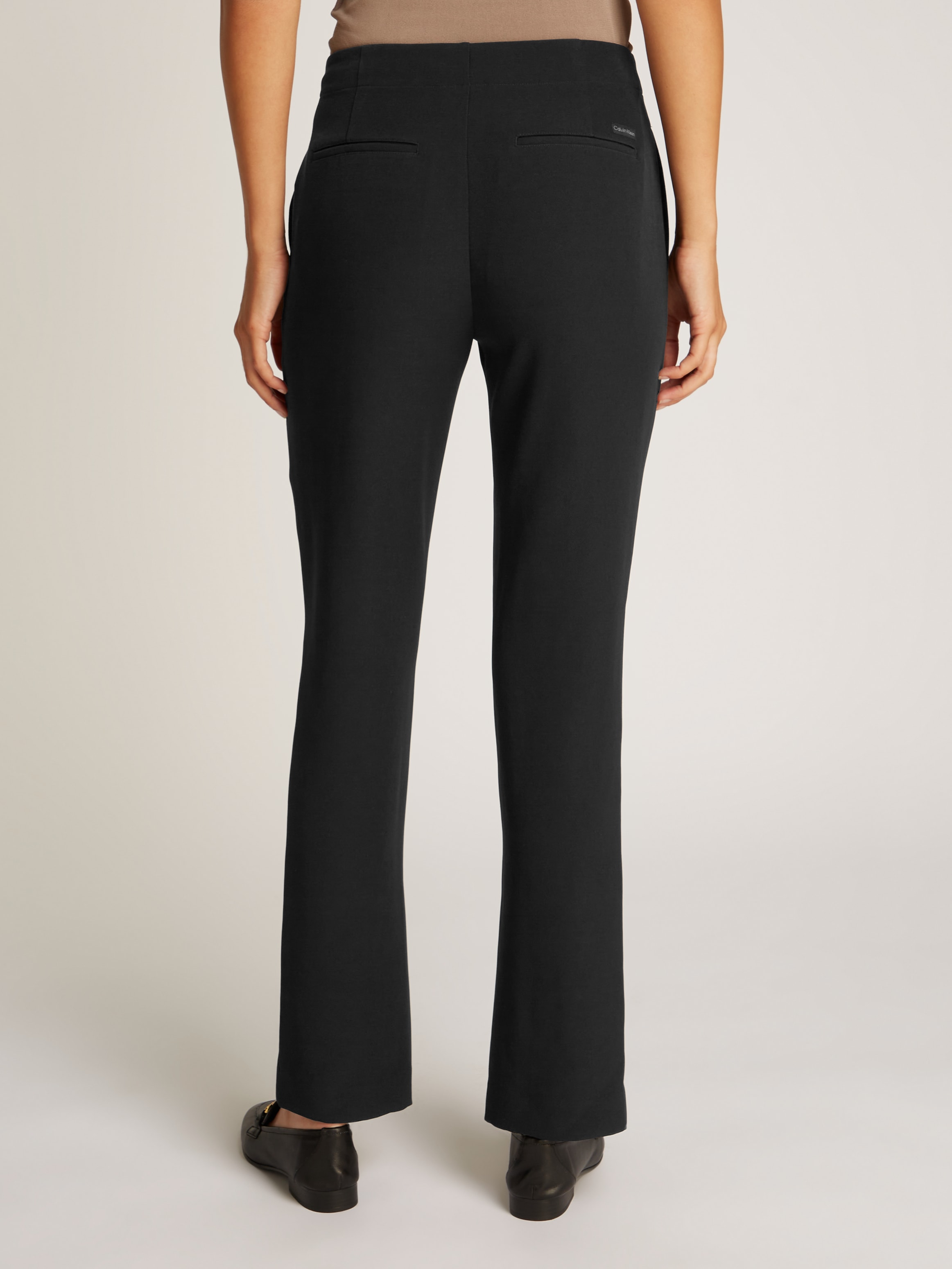 Calvin Klein Jeans Bootcuthose »SPLIT HEM SLIM LEG PANT«  Gesässtaschen, Logodruck