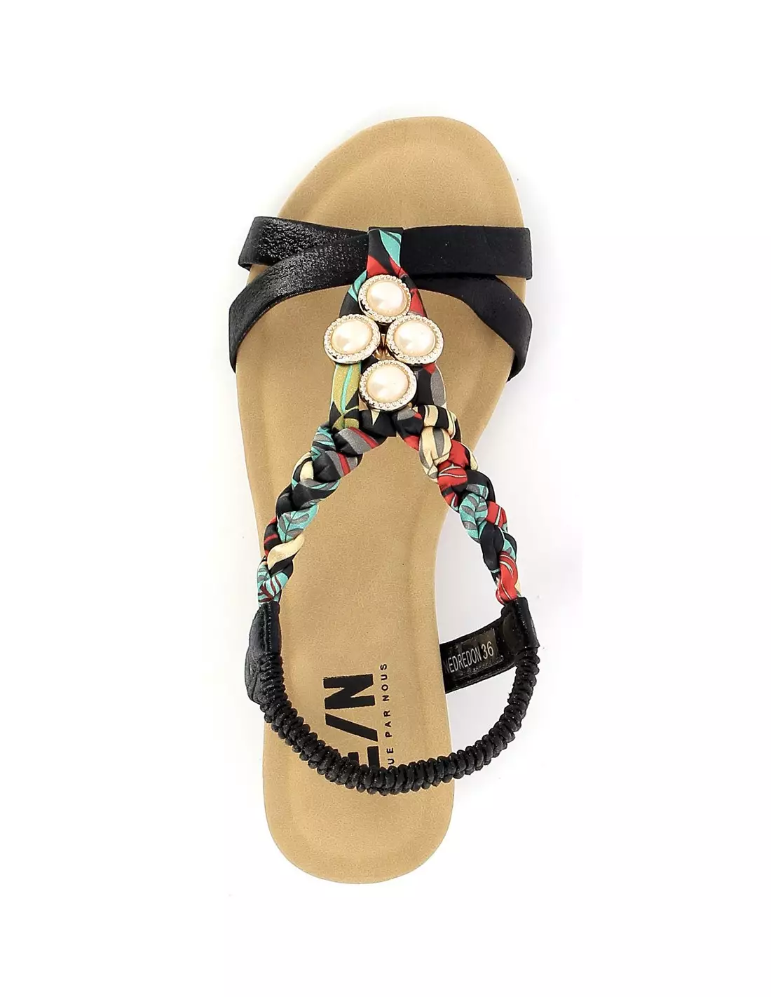 ELUE PAR NOUS NEDREDON - Sandales & nu-pieds Noir
