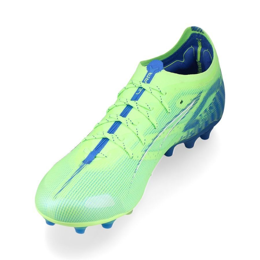 PUMA Ultra 5 Ultimate MG Lights Out - Fizzy Apple/Blanc/Bleu