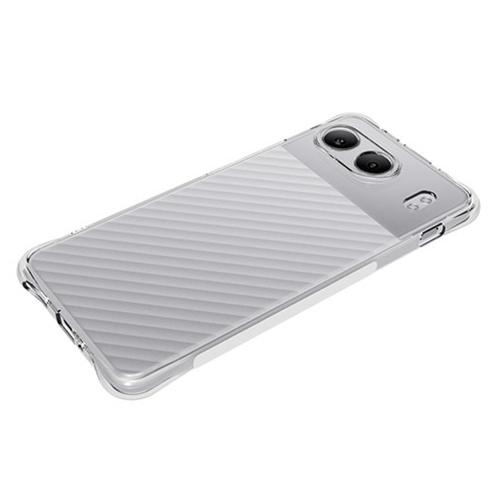 OnePlus Nord 4 Gummi Case Schutzhülle mit Air Cushion Fallschutz   Kameraschutz - Transparent