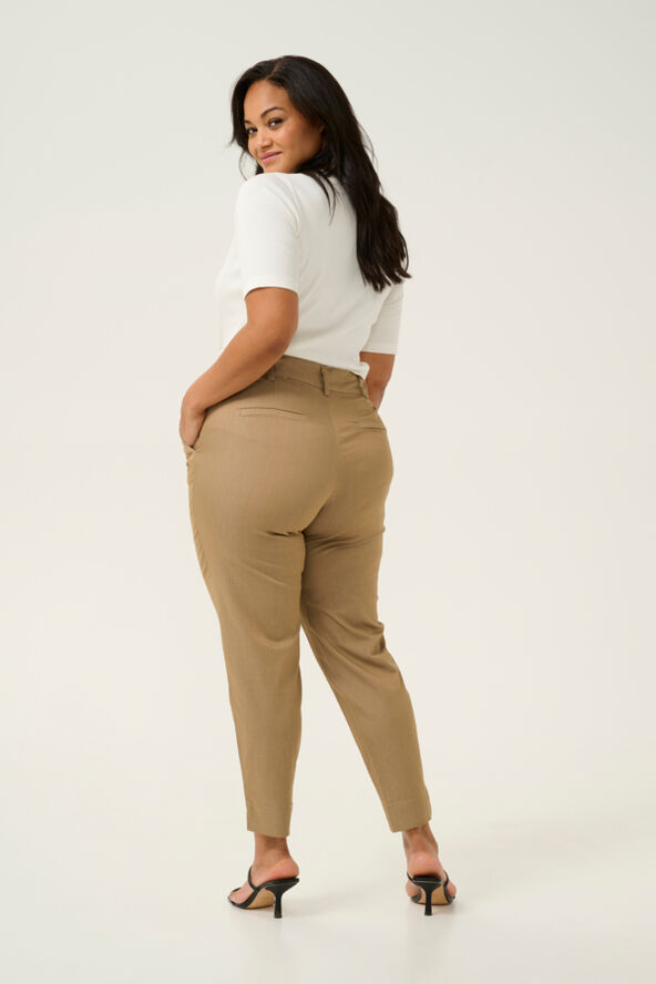 Kaffe Curve KCleana Chino 7/8 Pants Petrified oak