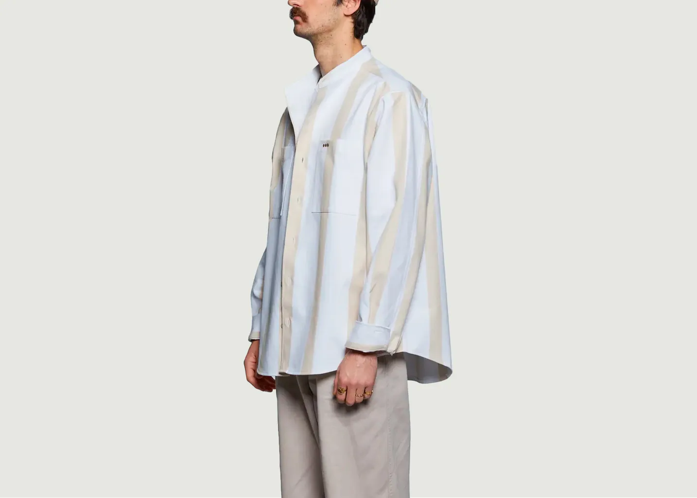Chemise Oversize Rayée En Coton Later