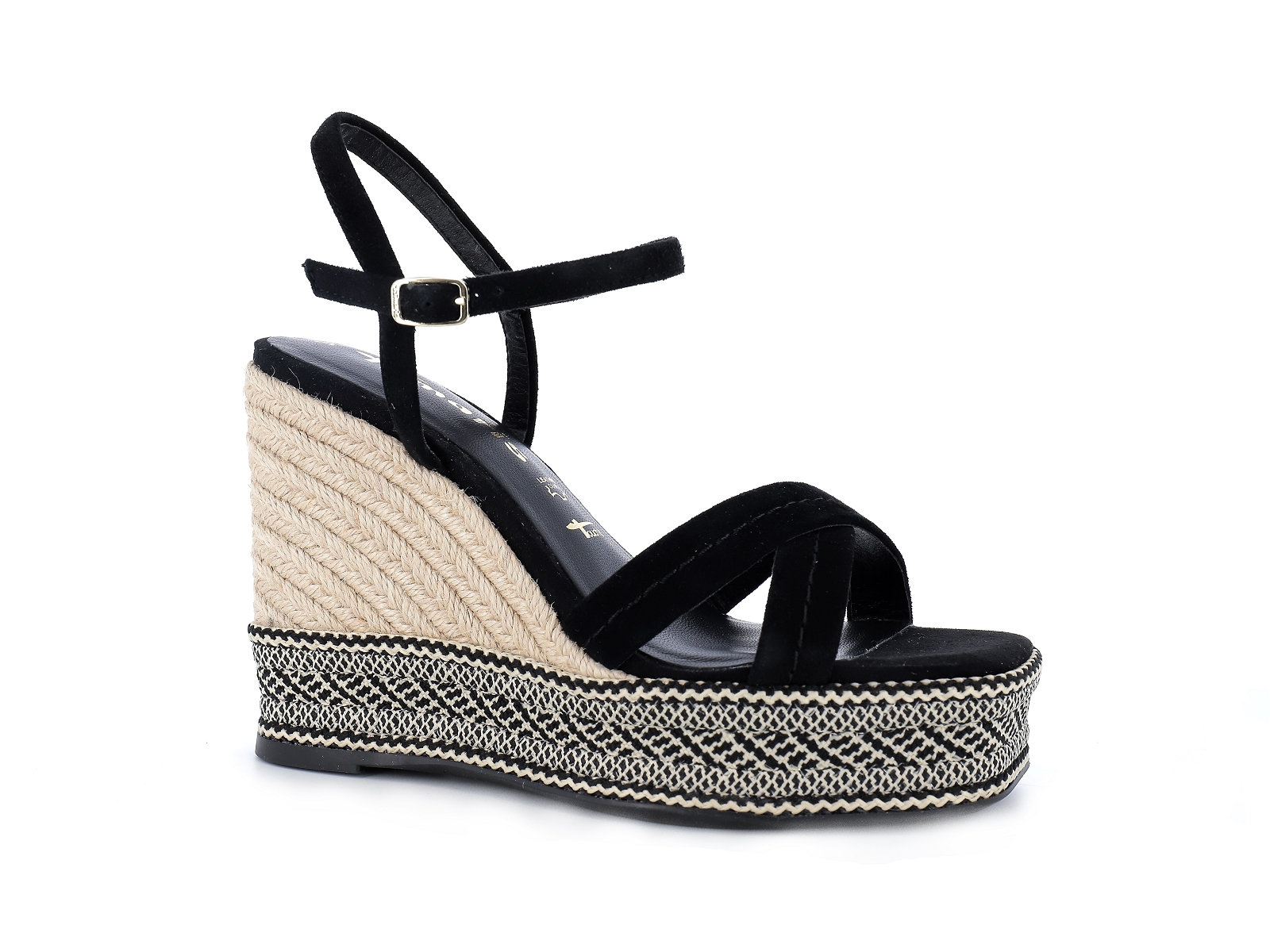 Tamaris-28363 Cuir Velours Noir