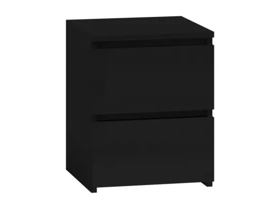 Chevet Malwa M2 NOIR 2 TIROIRS
