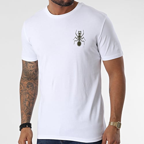 Tee Shirt Original Spirit Blanc Vert Kaki