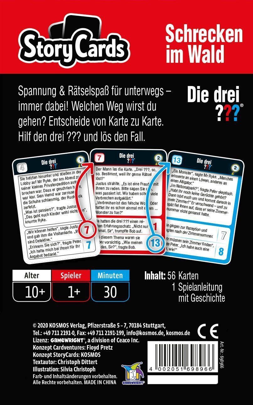 Detektiv-Spiel STORY CARDS - DIE DREI ??? SCHRECKEN IM WALD