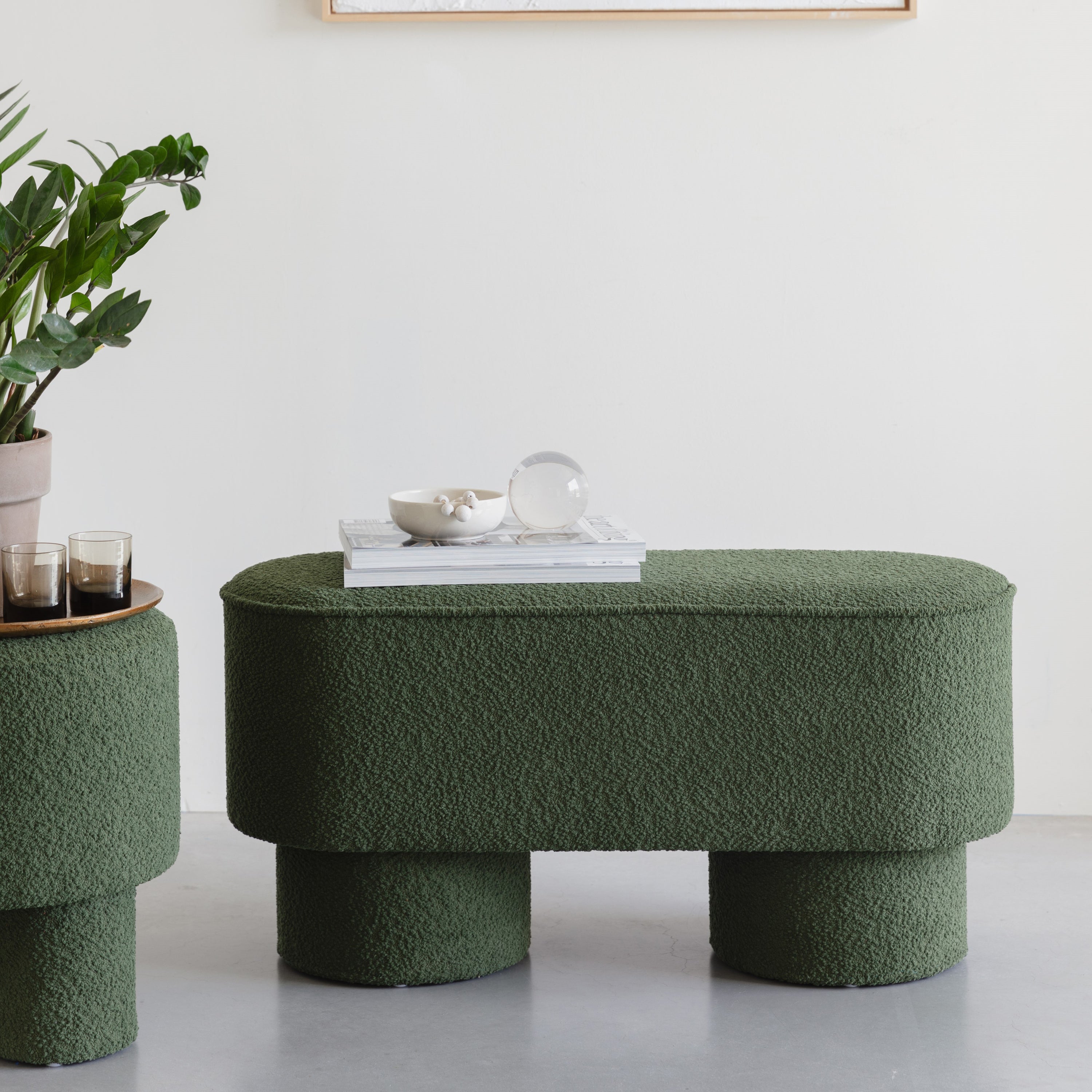 by fonQ Arc Bankje - B 93 cm - Donkergroen
