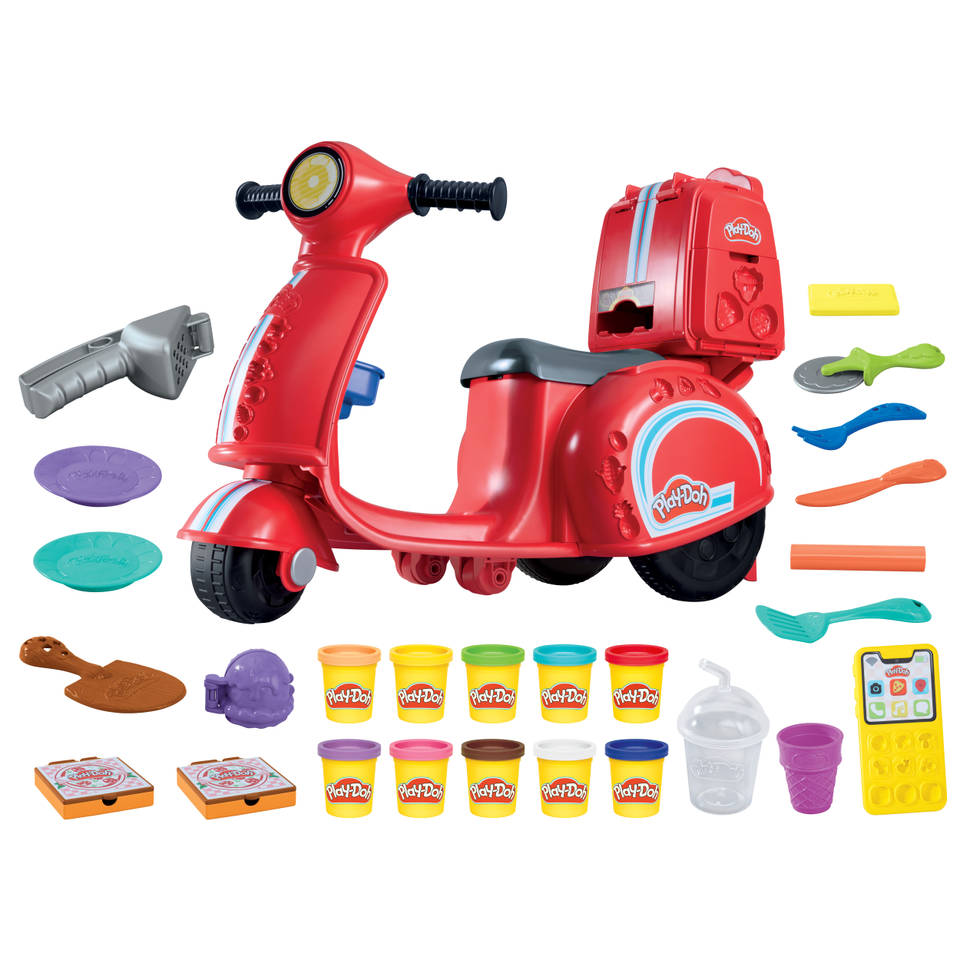 Play-Doh pizzabezorgscooter kleiset
