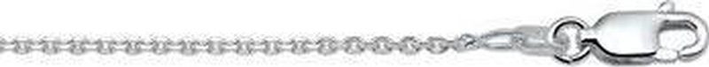 Dutch Jewel - Anker Collier - Zilver - Gediamanteerd - 50 cm