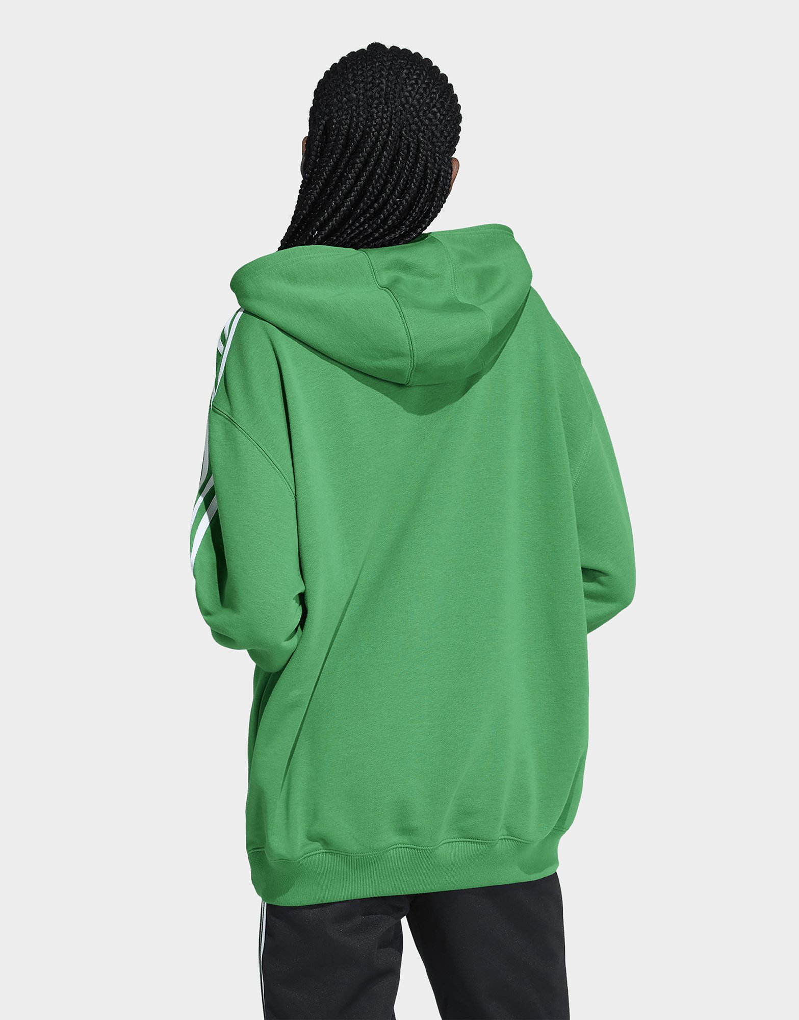 adidas Originals Sweat-shirt à capuche oversize Adicolor 3 bandes