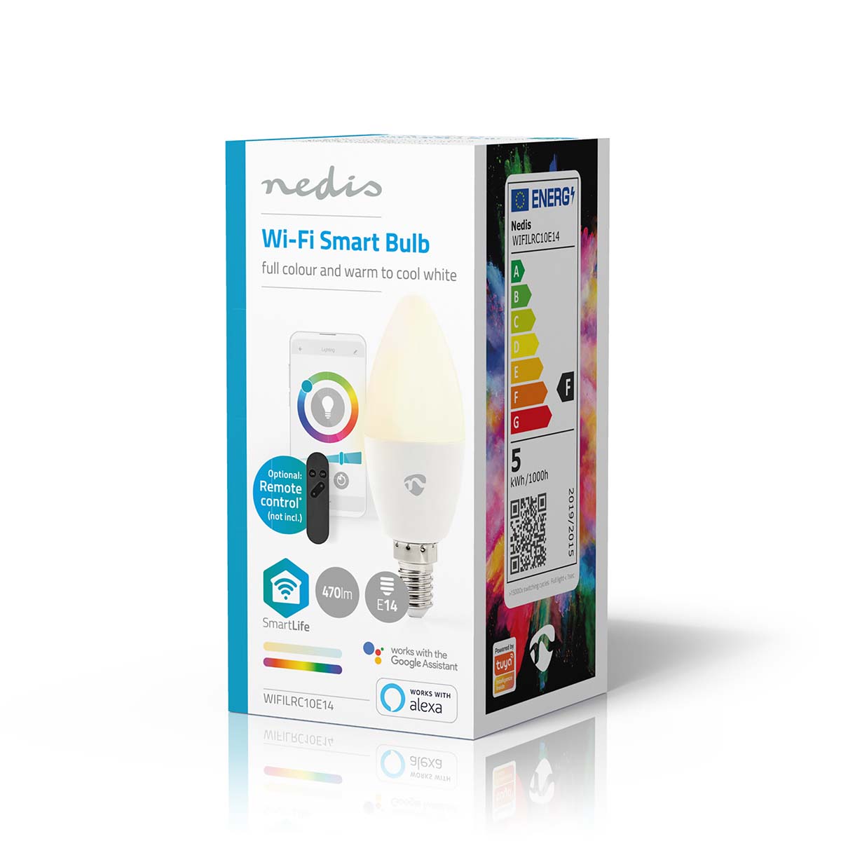Nedis WIFILRC10E14 SmartLife Multicolour Lamp