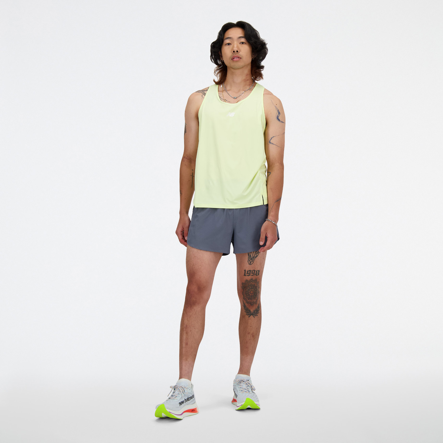 New Balance Athletics Race Singlet Heren